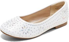 img 4 attached to DREAM PAIRS Nina-100 Girls Dress Shoes: Elegant Classic Ballet Flats for Young Fashionistas