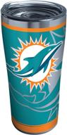 🏈 tervis 20oz miami dolphins stainless steel insulated tumbler cup - triple walled for long-lasting cold & hot drinks logo