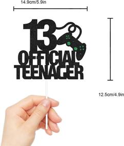 img 1 attached to 🎮 Level Up with 13 OFFICIAL Teenager Game Birthday Cake Topper - Video Game Boy's 13th Birthday Party Cake Supplies - Game On Winner Party Decoration