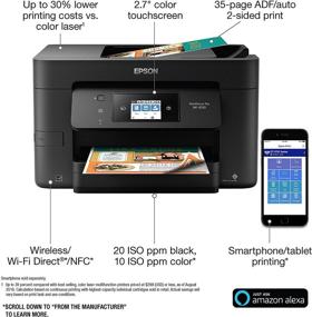 img 1 attached to 🖨️ Epson WorkForce Pro WF-3720: All-in-One Inkjet Printer with Wi-Fi Direct & Amazon Dash Replenishment