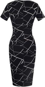 img 1 attached to 👗 HOMEYEE Women's Stylish Colorblock Pencil Dress in Voguish Women's Clothing