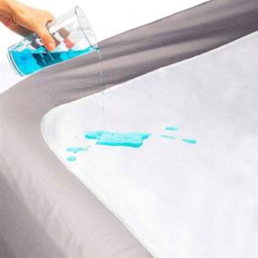 img 4 attached to DMI Bed Pad Waterproof Sheet: Versatile Mattress Protector, Incontinence Pad, Furniture Cover & More! Washable & Flat Fit, 36 x 72