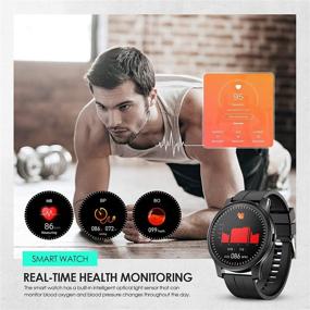 img 1 attached to GOKOO Smart Watch: Advanced Blood Pressure & Heart Rate Monitor, Fitness Tracker with Music Control, Sleep Monitor, and Customizable Dial. For Men & Women, iOS & Android Compatible.