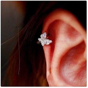 img 3 attached to 🦋 Dainty CZ Butterfly Tiny Cartilage Hoop Earrings: 925 Sterling Silver Cubic Zirconia Small Petite Huggie Hoops for Women & Girls - Fashionable, Cute Jewelry!