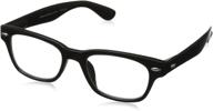 🌈 peepers by peeperspecs rainbow bright soft square reading glasses - stylish black frames - 45 + 1 strength logo