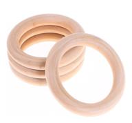 🔸 natural unfinished wooden rings for diy jewelry and craft making - penta angel 10pcs 70mm/2.75" circle wood pendant connectors logo