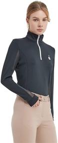 img 1 attached to Performance Rider Longsleeve Shirt for Women - HR Farm Ice Feel Quick Dry