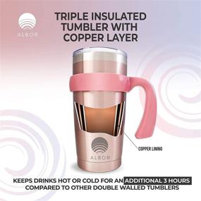 img 2 attached to 🌡️ Triple Insulated Stainless Steel Tumbler by Albor