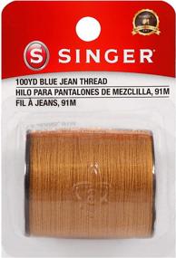 img 4 attached to 🧵 SINGER 67120 Blue Jean Thread, 100 Yards, Old Gold - Sturdy and Stylish for Denim Projects