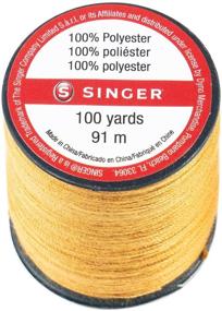 img 3 attached to 🧵 SINGER 67120 Blue Jean Thread, 100 Yards, Old Gold - Sturdy and Stylish for Denim Projects