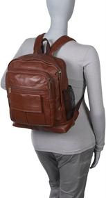 img 1 attached to AmeriLeather Traditional Leather Backpack Brown