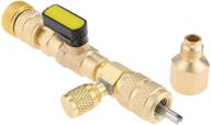 refrigeration hvac valve core remover & installer tool for r410a r22 - 1/4 inch & 5/16 inch port, ideal for a/c line repair and air conditioning maintenance logo