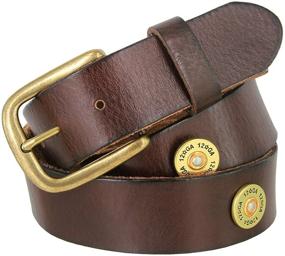 img 2 attached to 🔫 Premium Gauge Shotgun Shell Grain Leather Men's Accessories: Stylish and Sturdy Collection