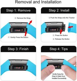 img 1 attached to Findway Waterproof Compatible Adjustable Replacement Wearable Technology