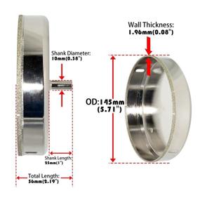 img 3 attached to 💎 Premium Diamond-Coated Ceramic Marble Cutting Tools by Flyshop