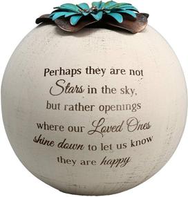 img 1 attached to 🕯️ Pavilion Gift Company 19095 Stars in The Sky Candle Holder, 5-Inch, Terra Cotta - Elegant Beige Holder for Candles