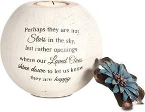 img 4 attached to 🕯️ Pavilion Gift Company 19095 Stars in The Sky Candle Holder, 5-Inch, Terra Cotta - Elegant Beige Holder for Candles