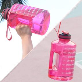 img 1 attached to 💧 Stay Hydrated with ETDW 1 Gallon Water Bottle: Time Marker, Straw & Leak Proof Design for Daily Water Intake