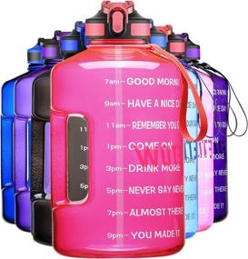 img 4 attached to 💧 Stay Hydrated with ETDW 1 Gallon Water Bottle: Time Marker, Straw & Leak Proof Design for Daily Water Intake