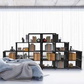 img 3 attached to 📦 VOJUEAR Cube Storage: Versatile 9-Cubes Closet Organizer Bookcase for Home & Office Storage