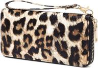 visater wallets - leopard & cheetah print leather women's handbags & wallets - stylish wallets with animal print logo