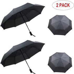 img 3 attached to ☂️ Ultimate Windproof Compact Collapsible Umbrellas by PFFY: The Perfect Folding Umbrellas