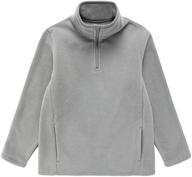 🧥 boys' half zip standing collar fleece clothing by unacoo logo