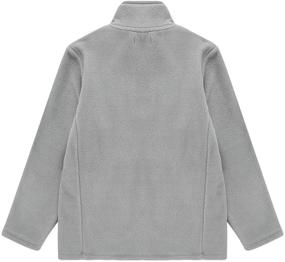 img 3 attached to 🧥 Boys' Half Zip Standing Collar Fleece Clothing by UNACOO