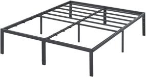 img 1 attached to 🛏️ Full Size PrimaSleep 18 Inch Heavy Duty Steel Slat Bed Frame with Enhanced Stability