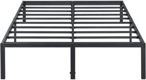 img 3 attached to 🛏️ Full Size PrimaSleep 18 Inch Heavy Duty Steel Slat Bed Frame with Enhanced Stability