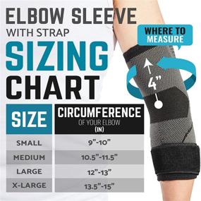 img 3 attached to 🎾 2 Pack Elbow Brace with Strap for Tendonitis - Tennis Elbow Compression Sleeves for Golf Elbow Treatment