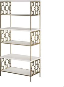 img 2 attached to CosmoLiving Cosmopolitan Shelf White Bookcase