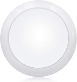 img 3 attached to 🔆 Maxxima 7.5 in. Slim Round LED Flush Mount Ceiling Light Fixture: Bright 900 Lumens, 3000K Warm White, Dimmable for Closet