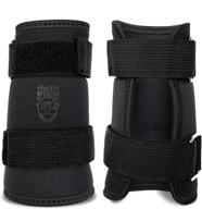 🏋️ thefitguy kettlebell wrist guards - reduce forearm wrist bruises, adjustable straps for perfect fit on skin or shirt, thick padding for kettlebell impact absorption, optimal arm protection (pair) logo