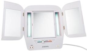 img 2 attached to Jerdon Lighted Makeup Mirror Magnification