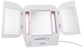 img 4 attached to Jerdon Lighted Makeup Mirror Magnification