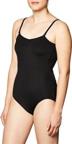 img 4 attached to Capezio Women's Adjustable Straps Camisole Leotard: A Perfect Fit for Class and Performance