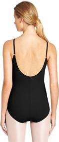 img 3 attached to Capezio Women's Adjustable Straps Camisole Leotard: A Perfect Fit for Class and Performance