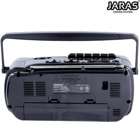 img 1 attached to 📻 Jaras JJ-2618 Limited Edition Portable Boombox Tape Cassette Player/Recorder: Unleash Vibrant AM/FM Radio, Stereo Speakers & Headphone Jack