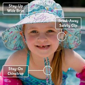 img 2 attached to Защитите кожу своего ребенка с помощью солнцезащитных шляпок JAN & JUL Aqua-Dry 🧢 GRO-with-me с регулируемым размером - Защита от УФ-лучей для младенцев, малышей и детей.