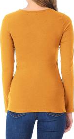 img 1 attached to Comfy Long Sleeve Round Neck Women's Undershirt: Versatile & Value-Packed for All Seasons by ClothingAve