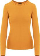 comfy long sleeve round neck women's undershirt: versatile & value-packed for all seasons by clothingave logo