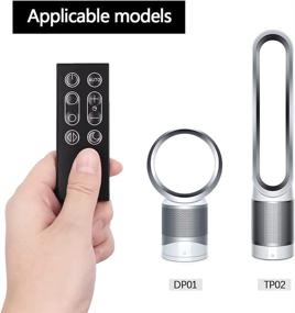 img 2 attached to 🔘 Dyson Pure Cool Link TP02 DP01 - Magnetic Remote Control Replacement for Purification Table Fan & Tower Purifier Fan (Model: 967400-01)