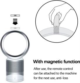 img 1 attached to 🔘 Dyson Pure Cool Link TP02 DP01 - Magnetic Remote Control Replacement for Purification Table Fan & Tower Purifier Fan (Model: 967400-01)