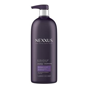 img 4 attached to 🔧 Nexxus Keraphix Shampoo 33.8 oz - ProteinFusion Keratin, Black Rice, Silicone-Free - Ideal for Damaged Hair