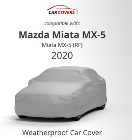 img 3 attached to 🚗 2020 Mazda Miata MX-5 RF Weatherproof Car Cover - Ultimate Protection Against Rain, Snow, Hail, Sun - Includes Theft Cable Lock, Bag & Wind Straps