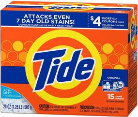 img 1 attached to 🌊 Tide Original HE Turbo Powder Laundry Detergent, 15 Loads, 20 Oz (2-Pack)