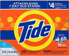 img 3 attached to 🌊 Tide Original HE Turbo Powder Laundry Detergent, 15 Loads, 20 Oz (2-Pack)