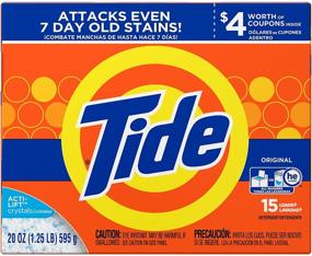 img 4 attached to 🌊 Tide Original HE Turbo Powder Laundry Detergent, 15 Loads, 20 Oz (2-Pack)
