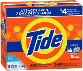 img 2 attached to 🌊 Tide Original HE Turbo Powder Laundry Detergent, 15 Loads, 20 Oz (2-Pack)